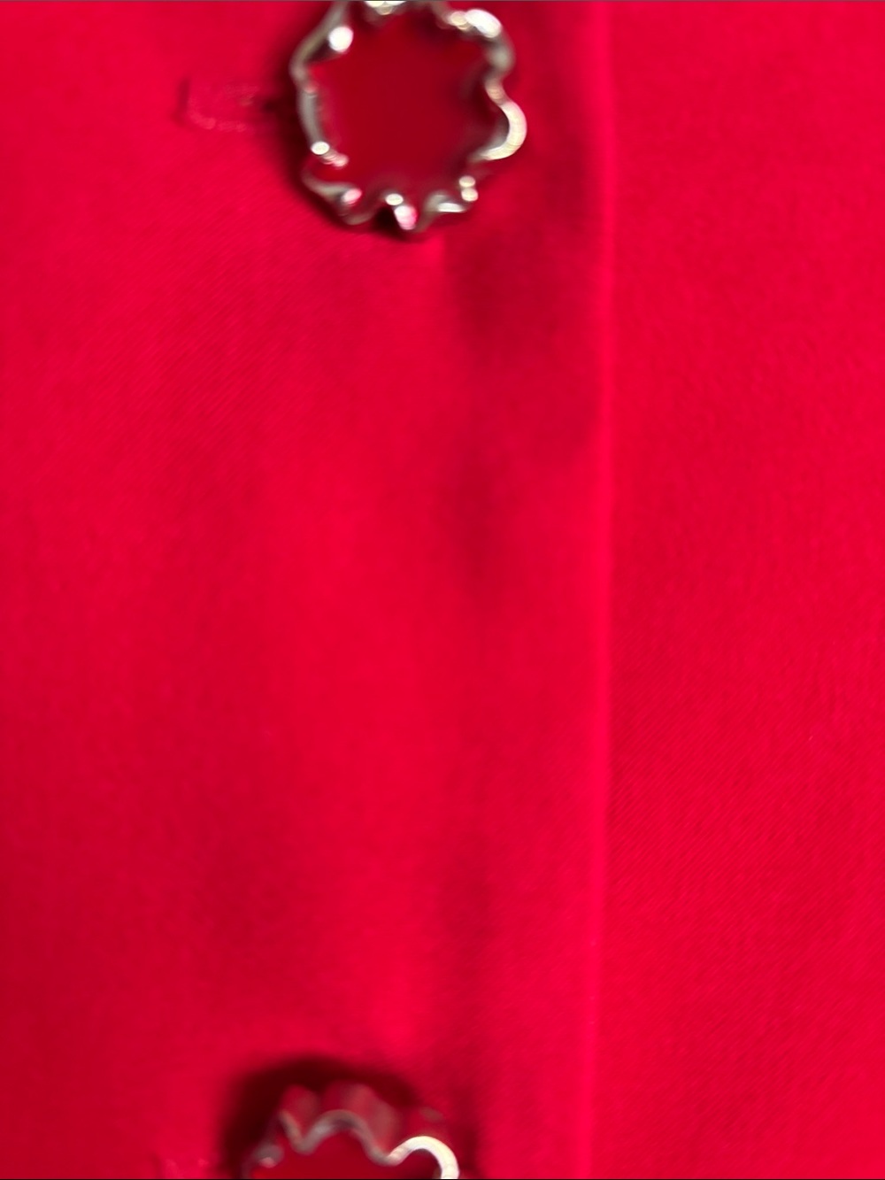 Leslie Fay Vintage Bright Red Suede Skirt Suit - Picture 5 of 10